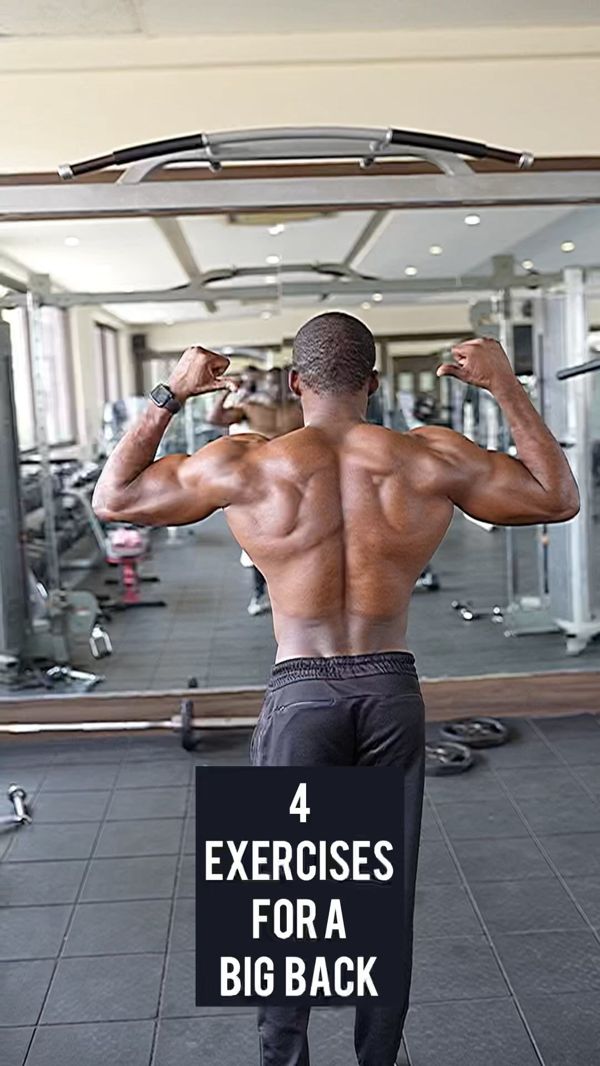 Four exercises for a big back, Instagram reel cover